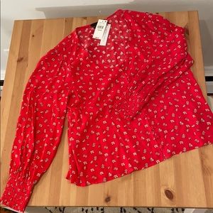 Sanctuary red blouse